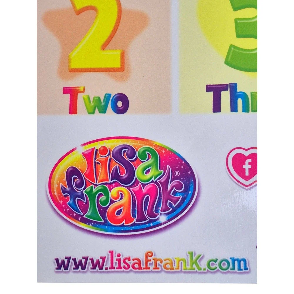 Countdown with‎ Lisa Frank Numbers/ Counting Children's Glitter and Sparkle Book